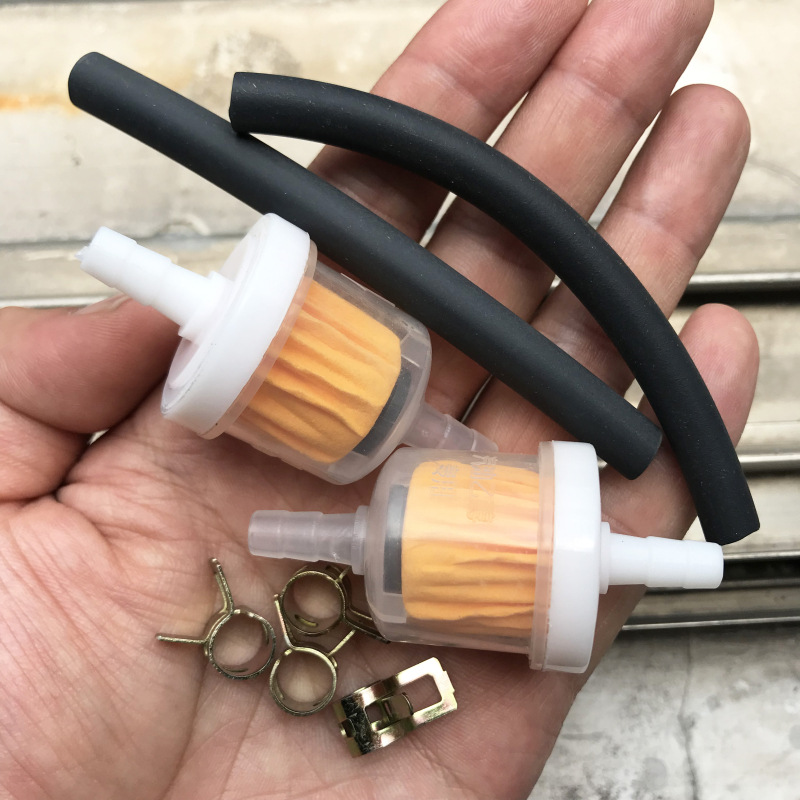 Plastic Pipe Clip - 1 ชุดการใช้เบนซินท่ออินไลน์พร้อมคลิป Universal สําหรับ 2 จังหวะ