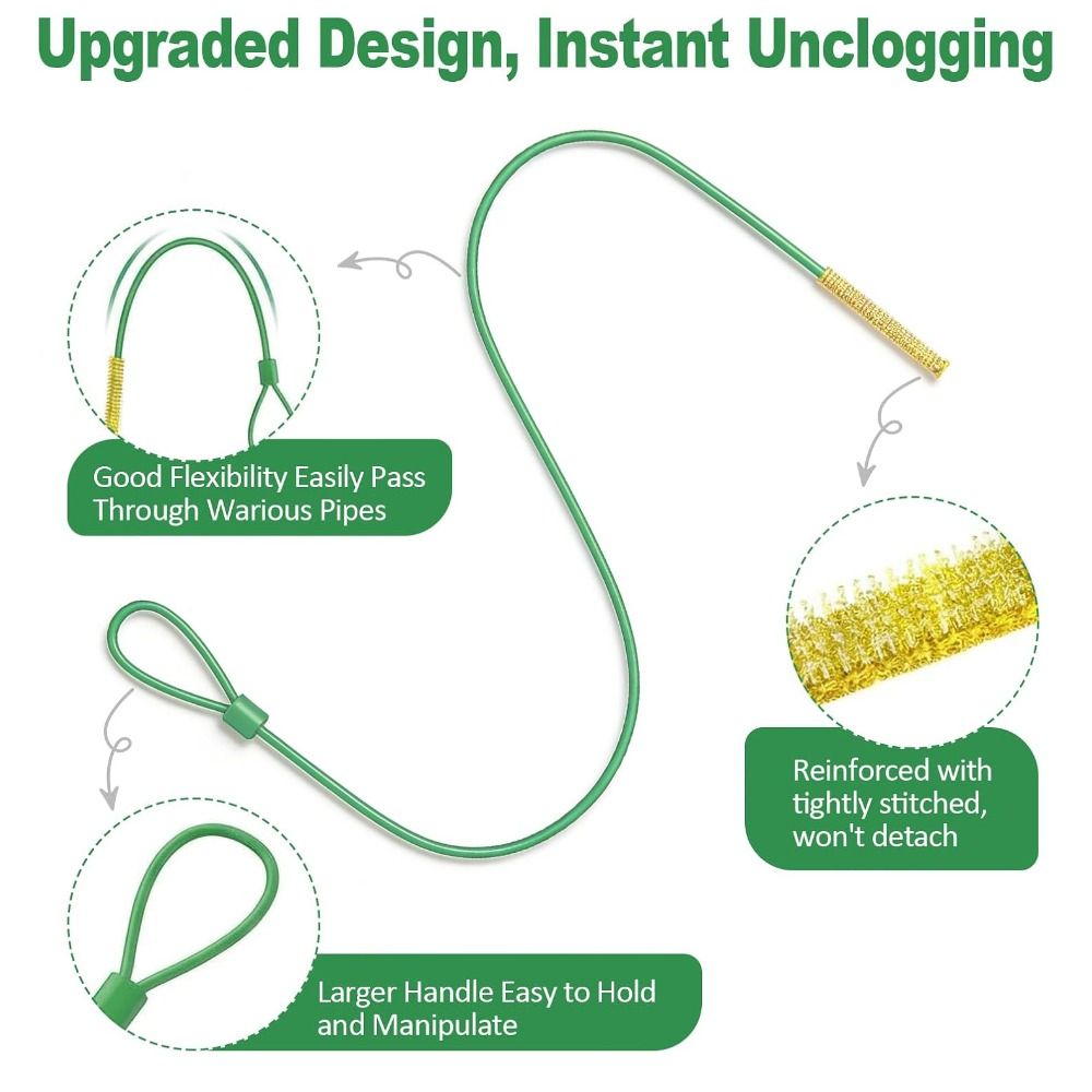 5 ชิ้น ที่ดึงเส้นผมอุดตันในท่อ - Drain Snake Flexible บทวิจารณ์และราคา