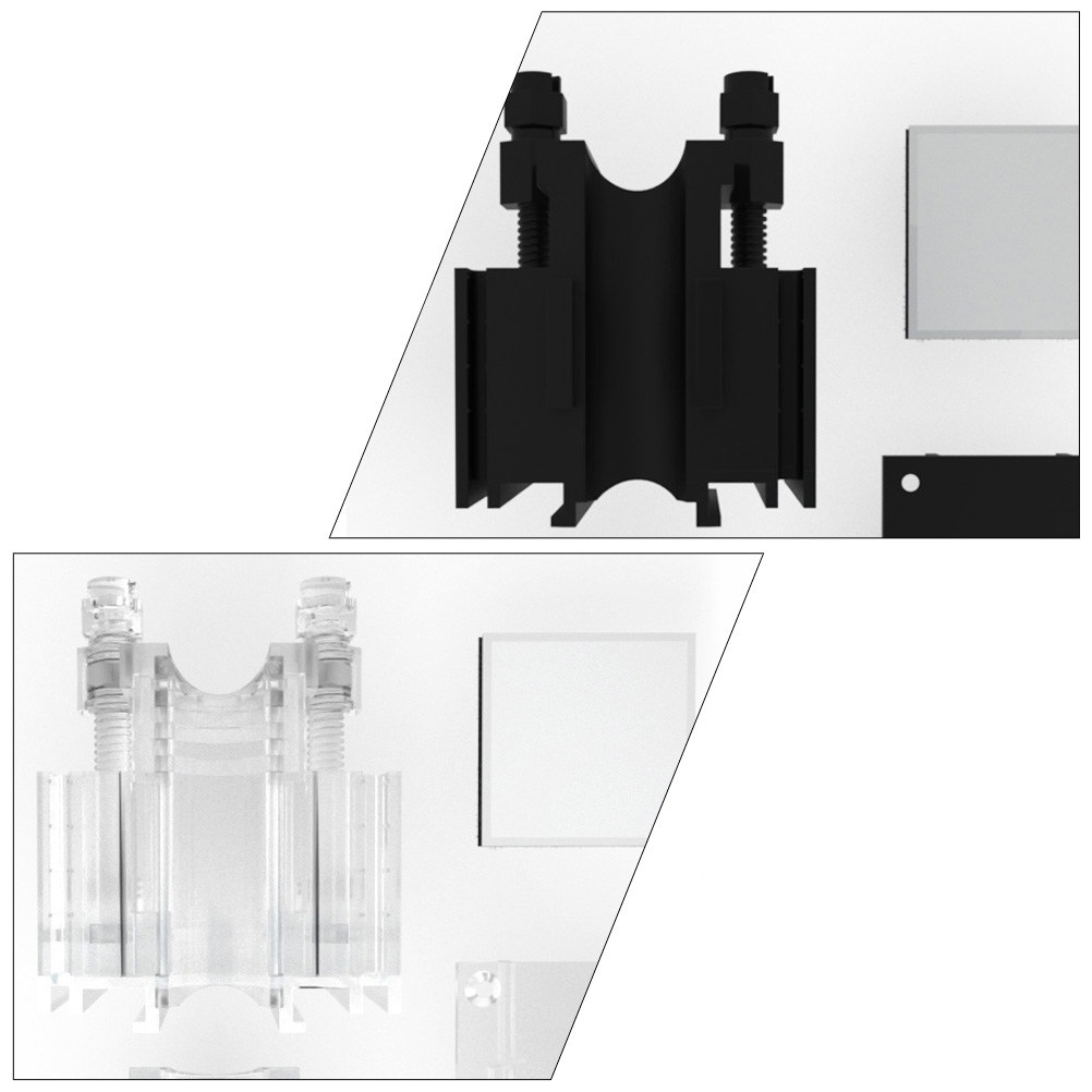 ที่หนีบอะคริลิก 2 ชิ้น สำหรับย - Plastic Pipe Clip บทวิจารณ์และราคา